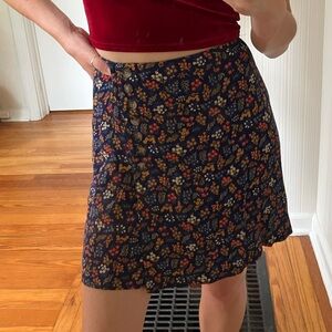 Floral miniskirt